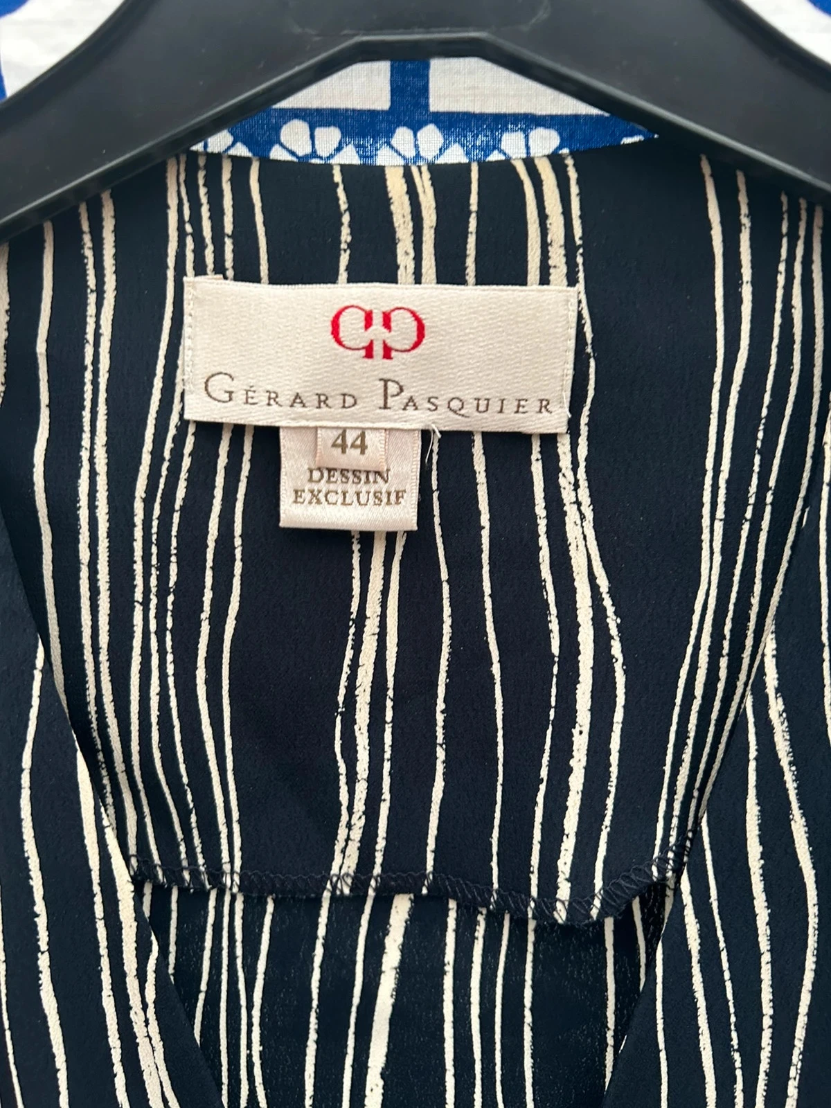 Conjunto 44/2XL Gérard Pasquier feminino em bom estado azul e branco – photo 3